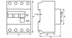 Interruptor RCCB Doepke C16 30mA 3P+N Tipo A - 09945124
