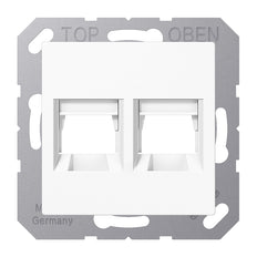 Jung AS500 Placa De Tapa Doble RJ45 Blanca - A1569-2BRWW