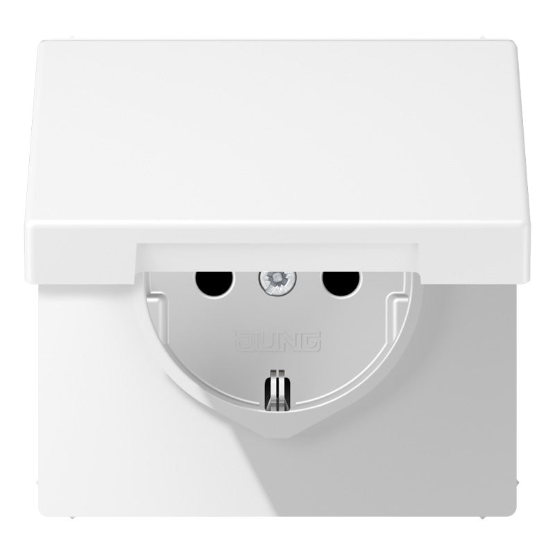 Jung LS990 Enchufe De Pared Protegido De 16A Con Tapa De Seguridad - LS1520NBFKIKLWWM