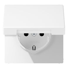 Jung LS990 Enchufe De Pared Protegido De 16A Con Tapa De Seguridad - LS1520NBFKIKLWWM