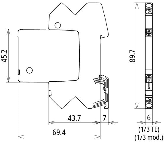 Dehn BCO ML2 BD 24 Pararrayos Combinado Modular - 927244