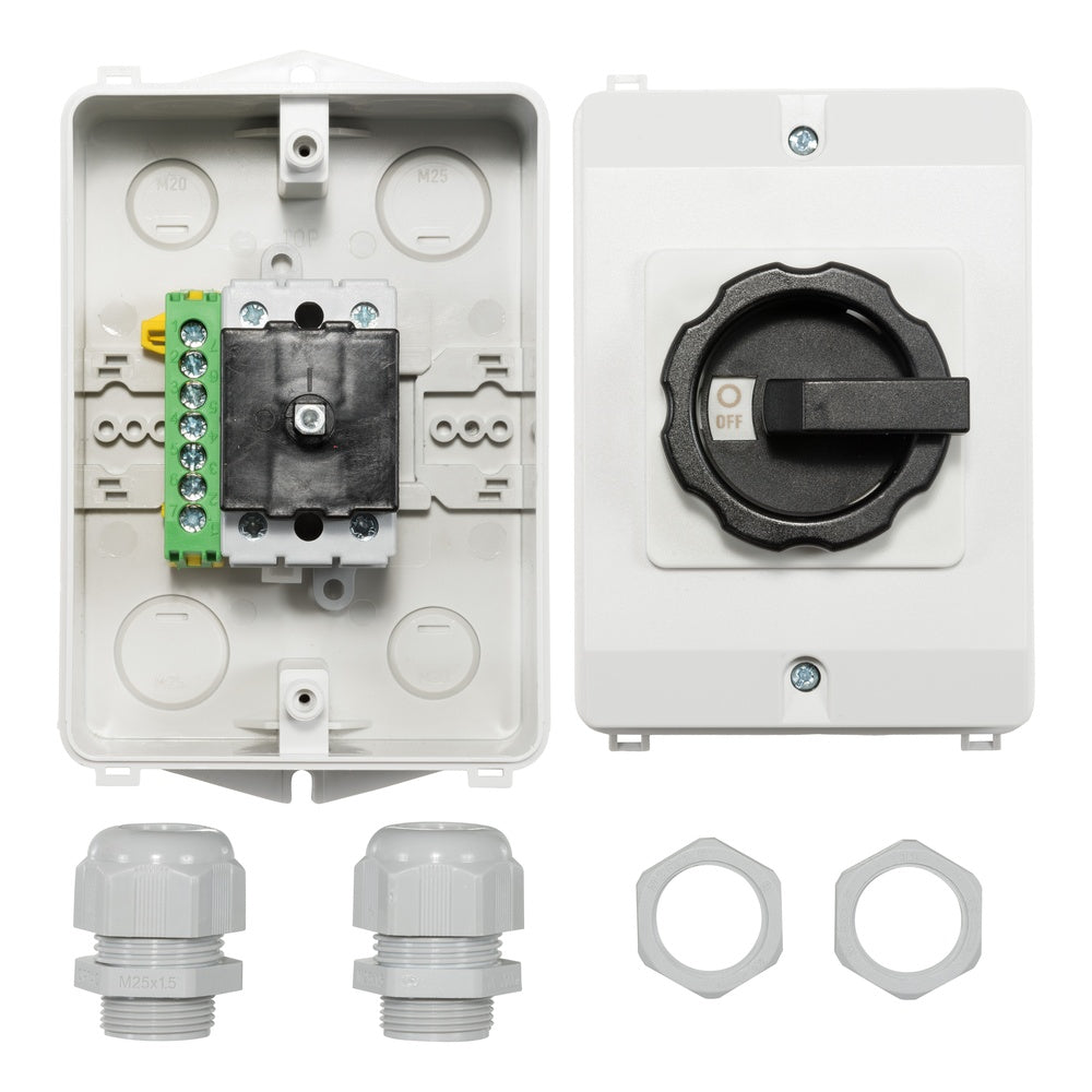 Interruptor De Trabajo PV/AC De 32A 2 Polos IP65 Con Terminales En Jaula - AE-A551373