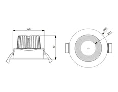 Foco Empotrable Led Opple 5W 2700K Inclinable - 541003538200