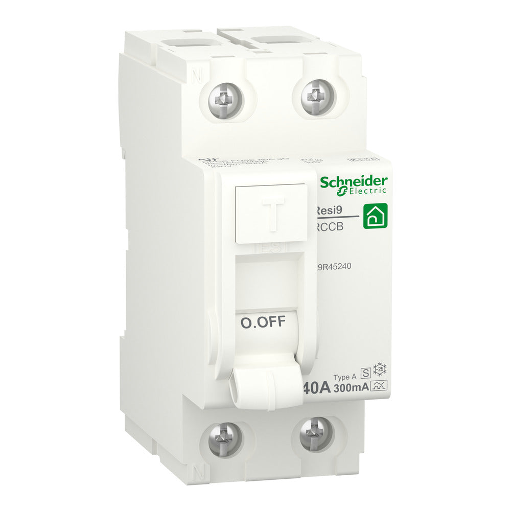 Schneider Electric Resi9 40A RCCB Tipo A Interruptor Diferencial - R9R45240