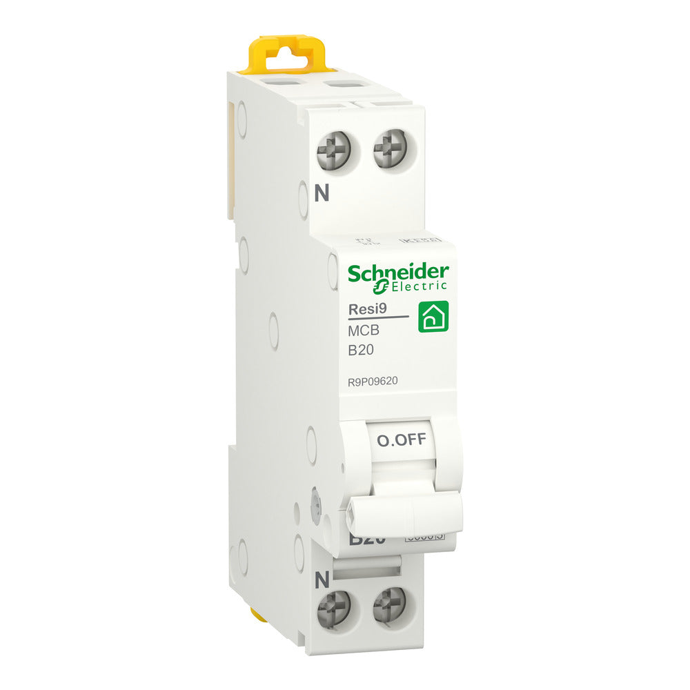 Schneider Electric Resi9 MCB 20A Monopolar Más Neutro - R9P09620