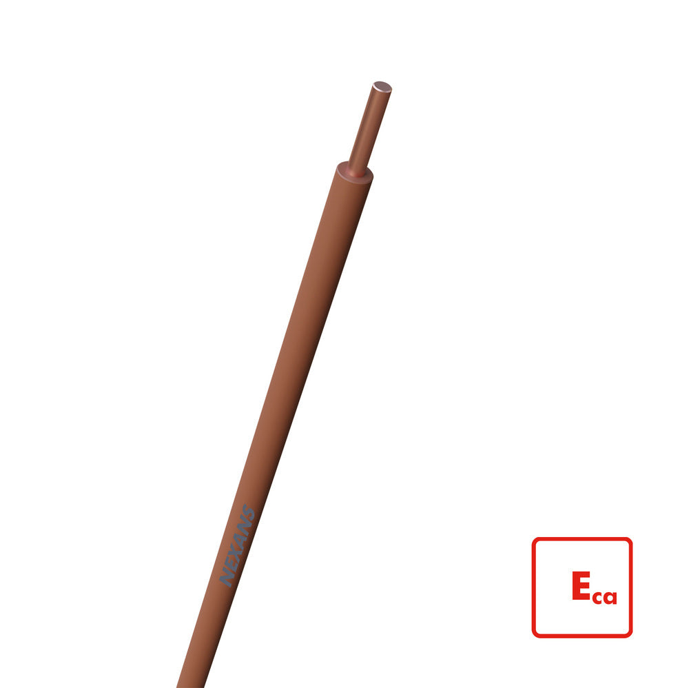 Nexans H07V-U Eca 1.5mm² Cable De Instalación Marrón VDbox - 10546311 [100 Piezas]