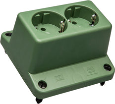 ABB 3640 Doble Enchufe Schuko Tapa Verde Reciclado - 1SPA007130F9250