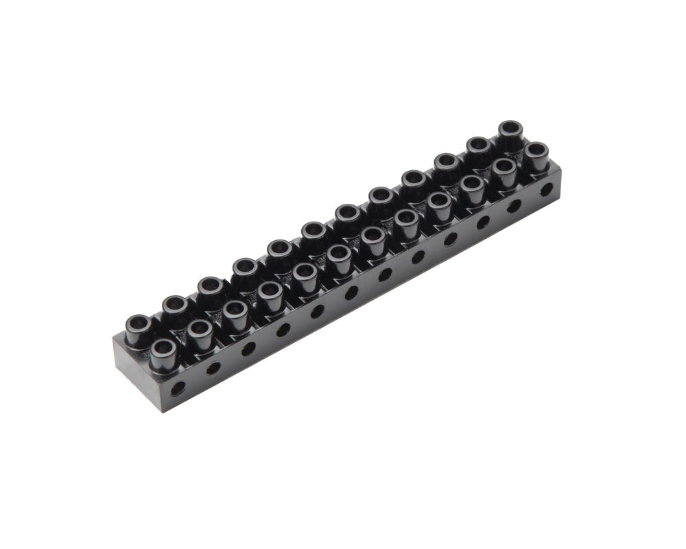 Bloque De Terminales De 12 Polos 6mm² Termofijo IP20 - 681/N [5 Piezas]