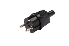 Martin Kaiser Enchufe Con Tierra IP44 De PVC Negro - 514/SW [2 Piezas]