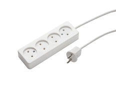 Regleta De 4 Vías MK Con Cable De 1,5M - 509ZL/15/KWS