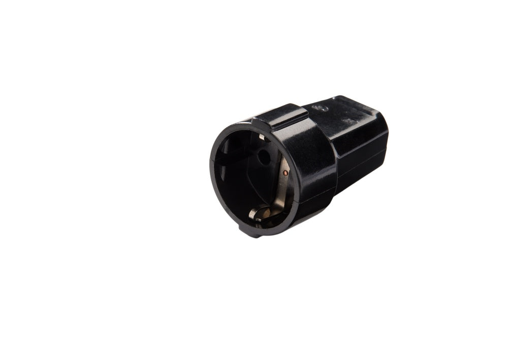 MK Profesional Enchufe Duroplast Con Tierra Negro - 634/SW [5 Piezas]