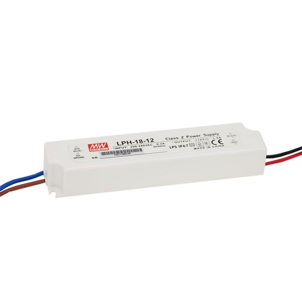 Mean Well LPH-18-12 Controlador LED 18W 12 V CC IP67 - LPH-18-12