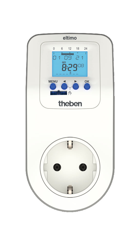 Temporizador Semanal Digital Theben Enchufe Con Bluetooth 2600W - 0200130