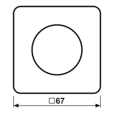 Jung CD Rango Regulador Rotativo Tapa Negra - CD1740SW