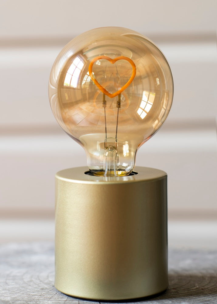 Bailey Led Silueta De Corazón G95 E27 2W Oro - 145546