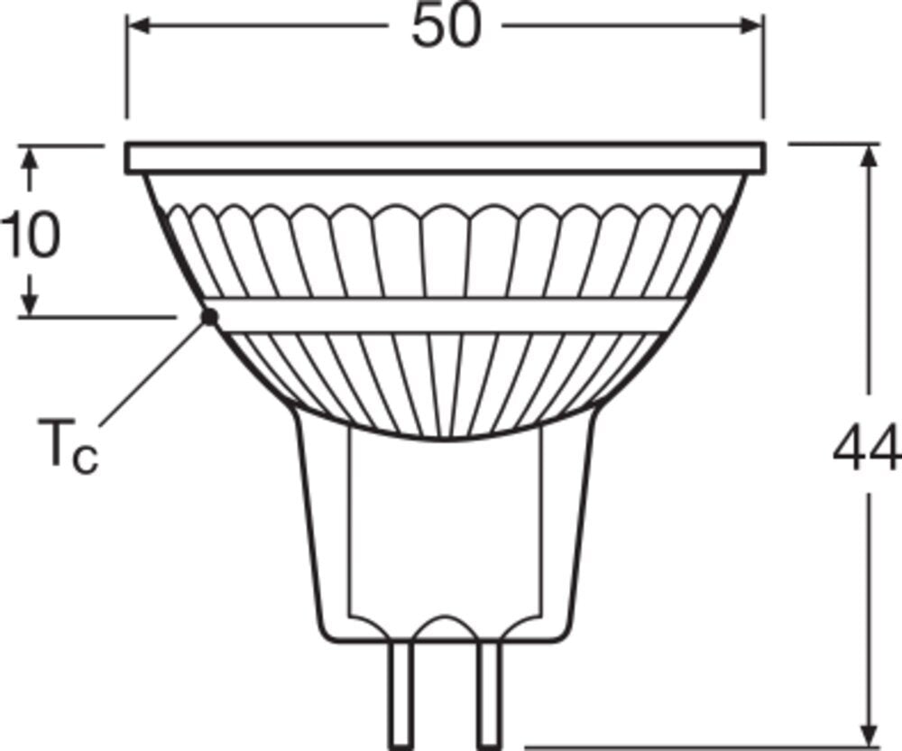 OSRAM LED MR16 GU5.3 5W Foco Regulable 2700K - 4058075796713