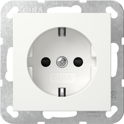 Sistema Gira 55 Seguridad Plus Toma Schuko 6mm² Blanco Puro - 498103
