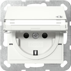 Gira Sistema 55 Toma Schuko Seguridad Plus Con Tapa - 455703