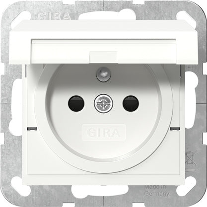 Gira Sistema 55 Seguridad Plus Enchufe Con Tapa Articulada - 448803