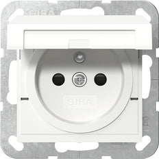 Gira Sistema 55 Seguridad Plus Enchufe Con Tapa Articulada - 448803