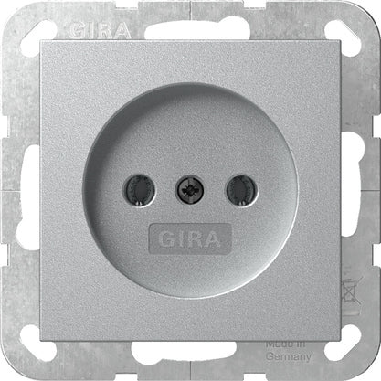 Gira Sistema 55 Enchufe De Aluminio Sin Contacto A Tierra - 448026