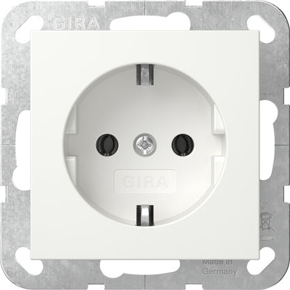 Gira Sistema 55 Toma Schuko Blanca Pura - 446603 [2 Piezas]