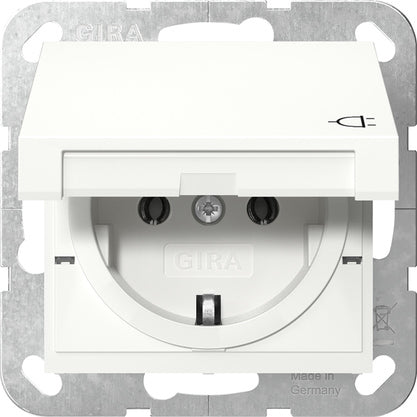 Gira Sistema 55 Toma Schuko Con Tapa Hinge IP44 - 445427