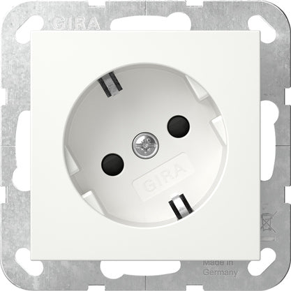 Gira Sistema 55 Toma Schuko 30° Seguridad Plus Blanco Puro Mate - 441827