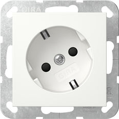 Gira Sistema 55 Toma Schuko 30° Seguridad Plus Blanco Puro Mate - 441827