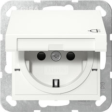 Gira Sistema 55 IP44 Enchufe Con Persiana Con Tapa Hinge - 441427