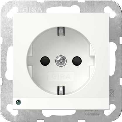 Gira Sistema 55 Toma De Corriente De Seguridad Led Con Sensor - 417003