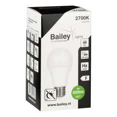 Bailey Led A60 E27 Bombilla De Noche Con Sensor 9W 820lm 2700K - 145743 [2 Piezas]