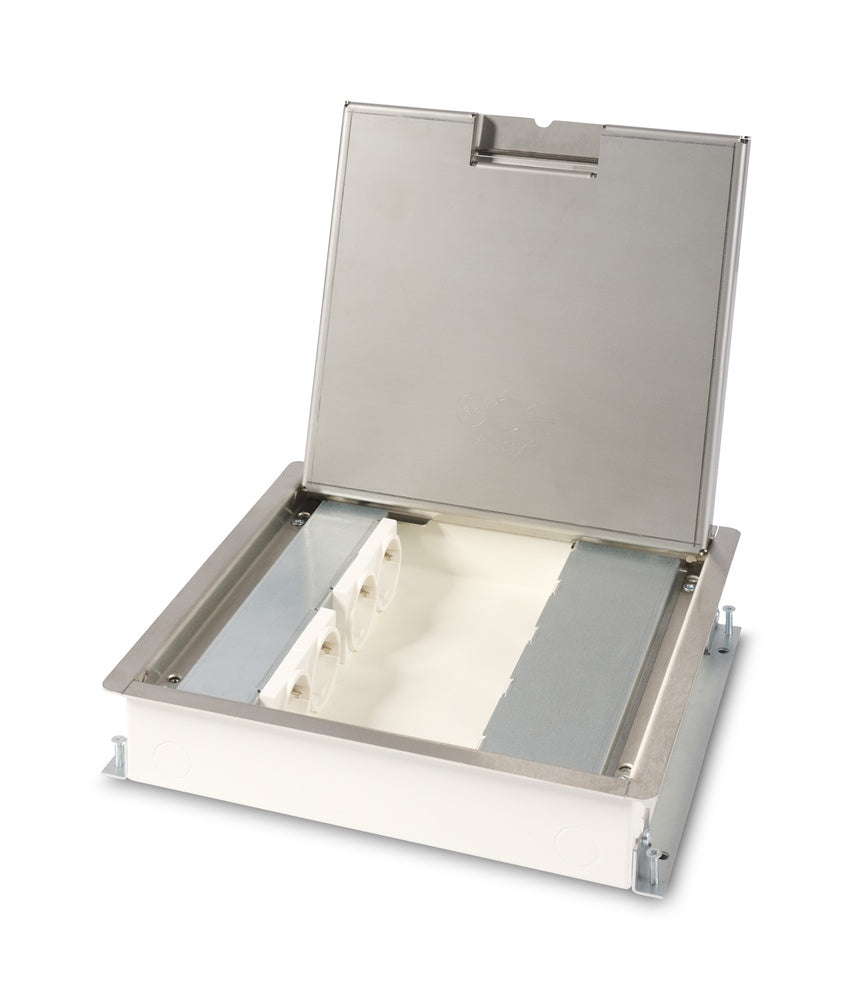 Velox 50 Caja De Suelo Hidro 4 Salidas De Energía Acero Inoxidable - 33.70.213