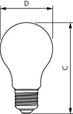 Philips Master Led Regulable Bombilla De Vidrio E27 5.9W - 8719514449718