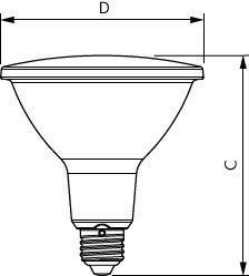 Philips Master Valor LED PAR38 13W 927 Foco 25D - 8719514443303