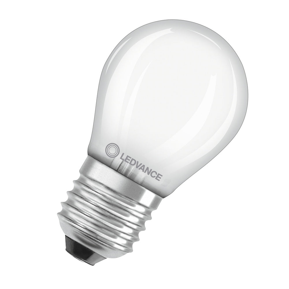 Led Clásico P40 Esmerilado Filamento 4W E27 827 Blanco Cálido - 4099854069086 [2 Piezas]