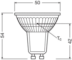Ledvance Par16 Gu10 Foco Led 4.3W 830 350Lm - 4099854067891 [2 Piezas]