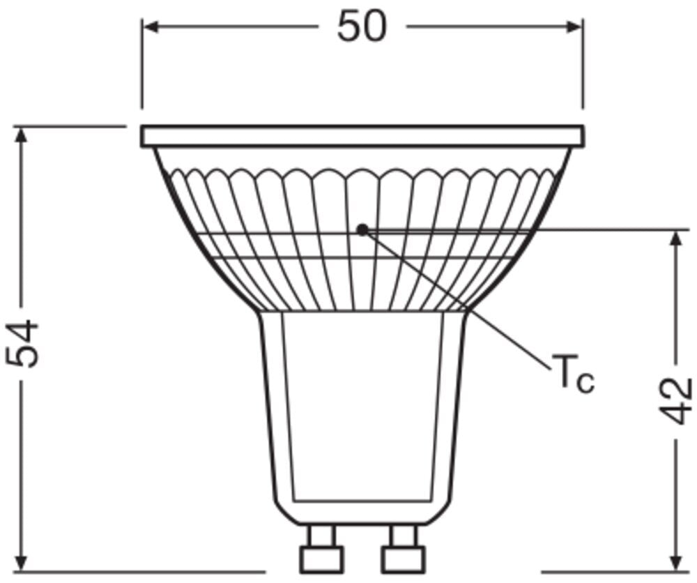 Ledvance Par16 Gu10 Led Spot 4.3W 827 Reflector De Vidrio - 4099854045660 [2 Piezas]