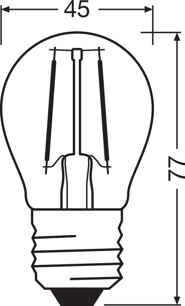 Bombilla De Filamento Clásica Dimmable P40 4.8W E27 2700K - 4099854067570