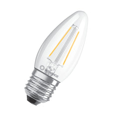 Led Clásico Regulable Vela E27 4.8W 827 Vidrio Claro - 4099854067495