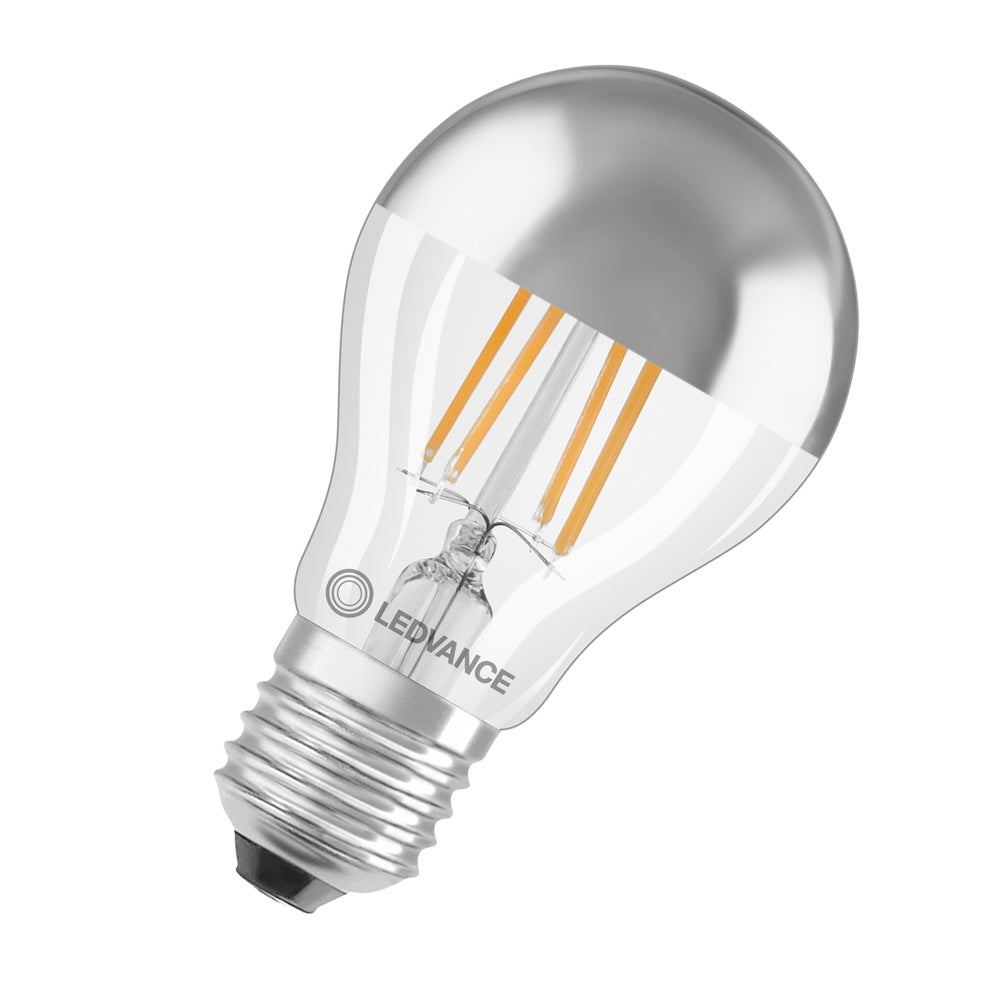 Bombilla Filamento Clásica Espejo Plateado Corona E27 6.5W 827 - 4099854062742