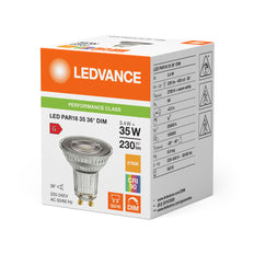 LEDVANCE Performance PAR16 GU10 LED Spot 3.4W 927 - 4099854059872