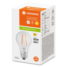 Bombilla Led Regulable Clásica A19 7W E27 827 Clara Filamento - 4099854054396