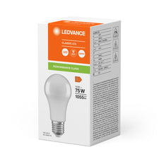 LEDVANCE Classic A19 LED 10W 840 Esmerilado E27 Bombilla - 4099854048869 [2 Piezas]