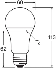 LEDVANCE Classic A19 LED 10W 840 Esmerilado E27 Bombilla - 4099854048869 [2 Piezas]
