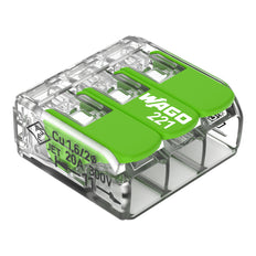 WAGO 221-423 Conector De Palanca De Tres Hilos 4mm² - 221-423 [50 Piezas]