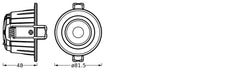 LEDVANCE Luz Spot Ajustable CCT IP65 5.5W - 4099854092725