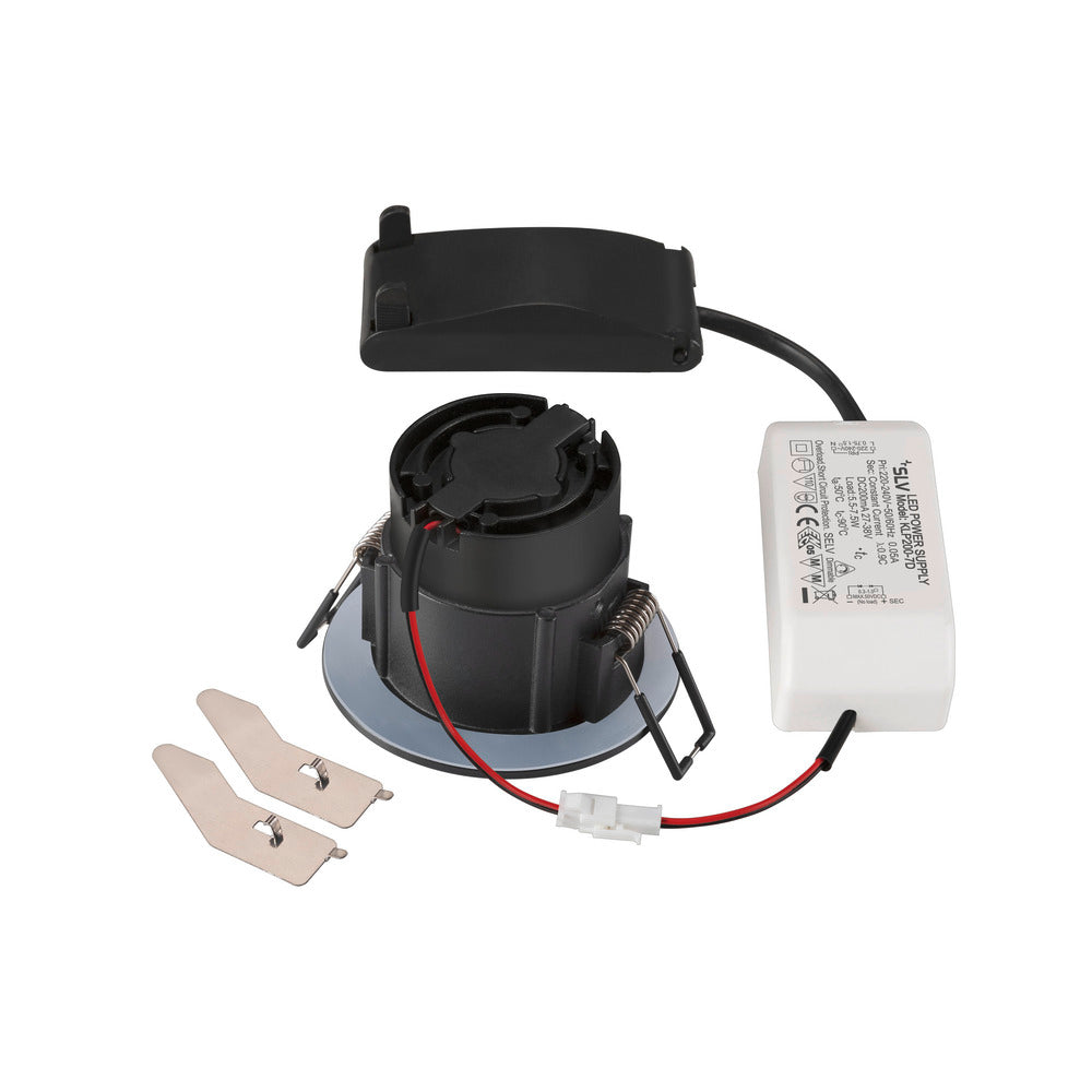 SLV Nueva Tria 68 LED Foco Empotrable IP65 3000K Negro - 1007408