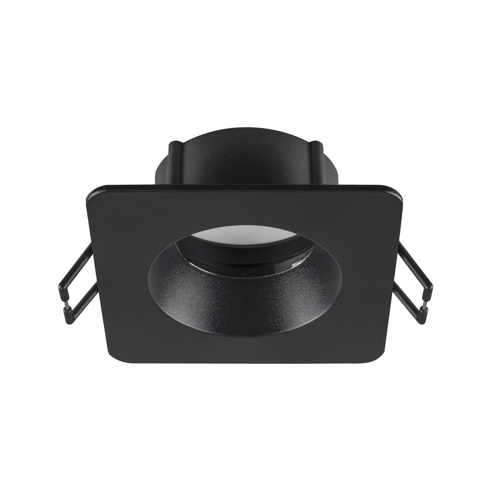 SLV Nueva Tria 68 Cuadrada IP65 Montaje De Techo Anillo Negro - 1007347