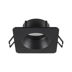 SLV Nueva Tria 68 Cuadrada IP65 Montaje De Techo Anillo Negro - 1007347